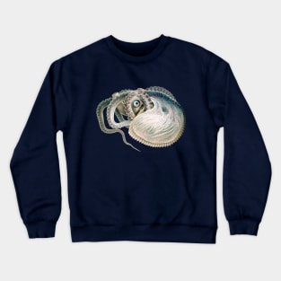 Vintage Octopus Argonaut by Giacomo Merculiano Crewneck Sweatshirt